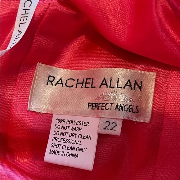 🆕 Rachel Allan Perfect Angels Beaded Halter A-Line Gown Prom Dress size 22 - Picture 13 of 14